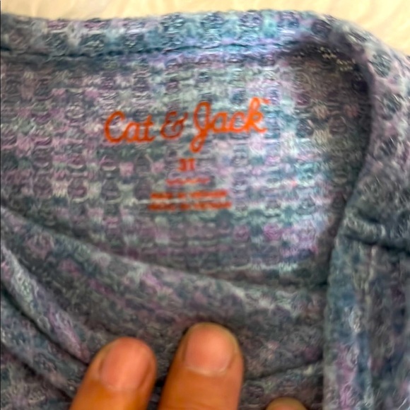 Cat and Jack Pastel and Blue Peplum Sweaters 3T - Picture 3 of 3